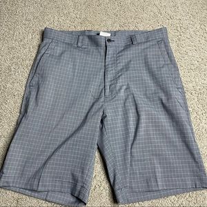 Callaway Men's Golf Shorts Plaid Blue Lightweight Size 34